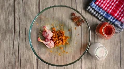 Chicken marination Stock Footage 288178704