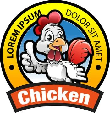 Chicken mascot Stock Illustration