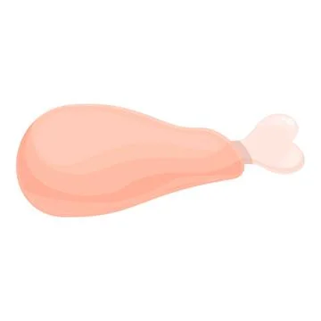 Chicken meat icon cartoon vector. Food fresh Stock Illustration