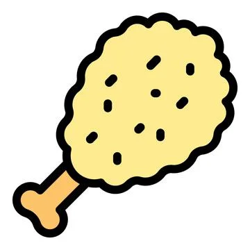 Chicken meat icon vector flat Stock Illustration