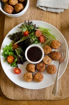 Chicken meatballs Stock Photos