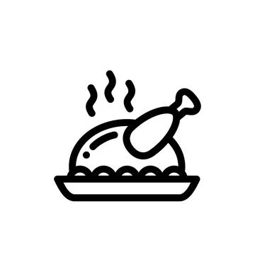 Chicken menu icon. Vector illustration. Stock-Illustration