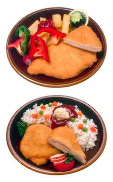 Chicken menu Stock Photos