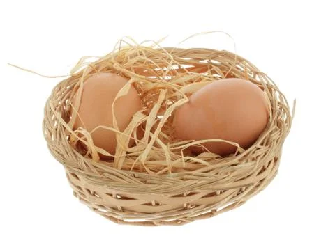Chicken nest Stock Photos