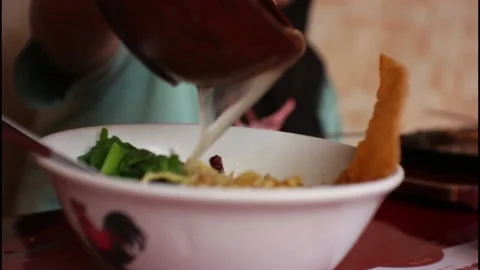 Chicken noodle Stock Footage 236636956