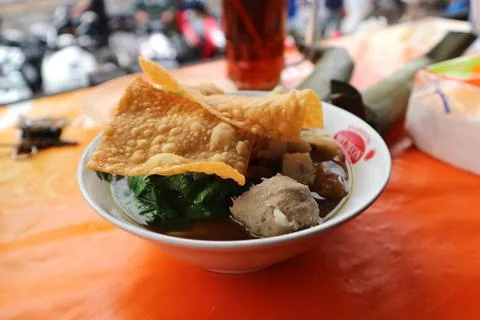 Chicken noodle Foto stock