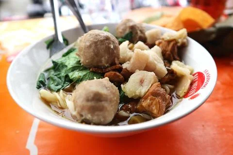 Chicken noodle Foto stock