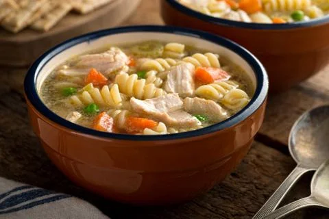 Chicken Noodle Soup Stock Photos