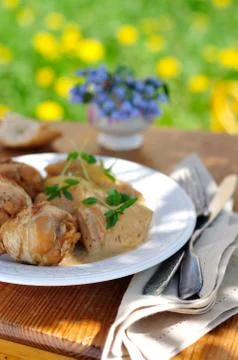 Chicken Normandy Stock Photos