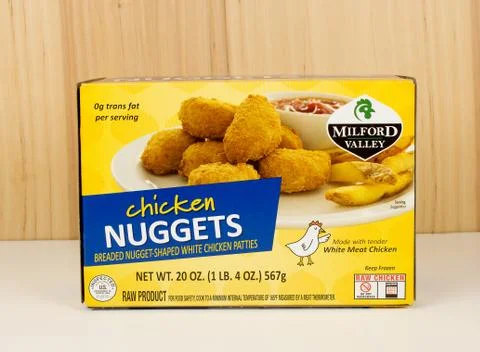 Chicken nuggets box Stock Photos