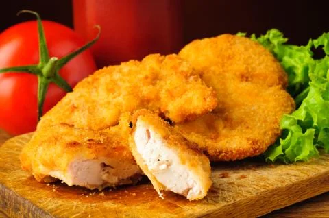 Chicken nuggets closeup Stock Photos