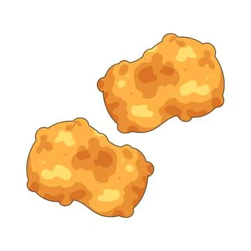 Chicken nuggets Stock Illustration