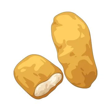 Chicken nuggets illustration Ilustración de archivo