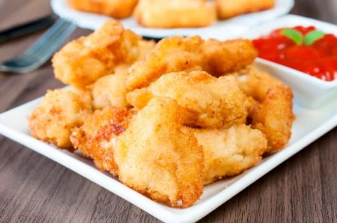 Chicken nuggets Stock Photos