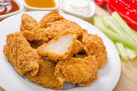 Chicken nuggets Stock Photos