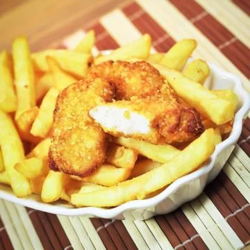 Chicken nuggets Stock Photos