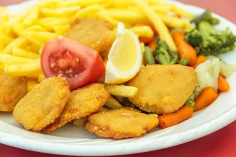 Chicken nuggets Stock Photos