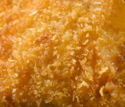 Chicken nuggets. Very close up, beautiful texture. Stock Photos