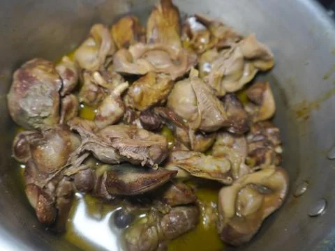 Chicken offal Stock Photos