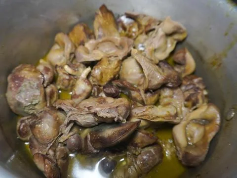 Chicken offal Stock Photos