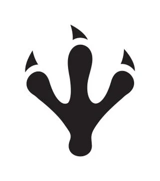 Chicken Or Bird Traces Vector 스톡 일러스트