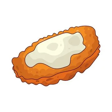 Chicken Parmesan illustration Stock Illustration