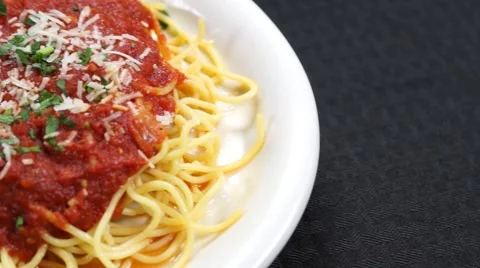 Chicken Parmesan, Spaghetti Stock Footage 40272186