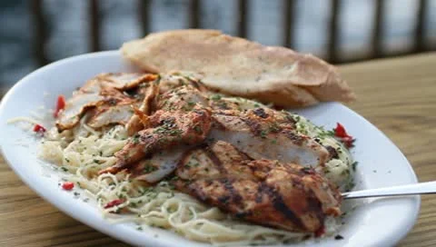 Chicken Pasta Stock Footage 8975465