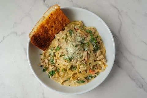 Chicken pasta Stock Photos