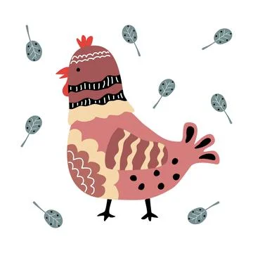 Chicken patterns designs 1 Stock Illustration