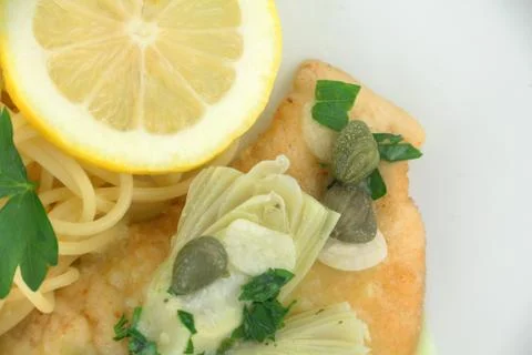 Chicken picatta Foto stock
