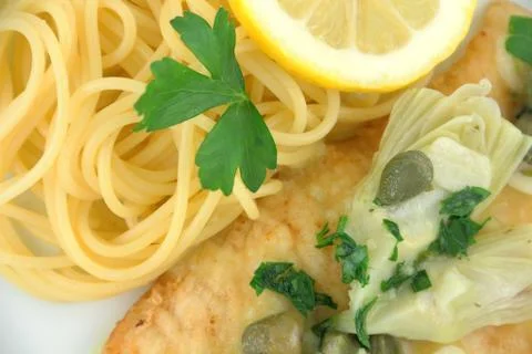 Chicken picatta Stock Photos