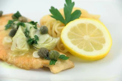 Chicken picatta Stock Photos