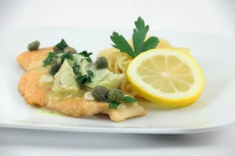 Chicken piccata Stock Photos