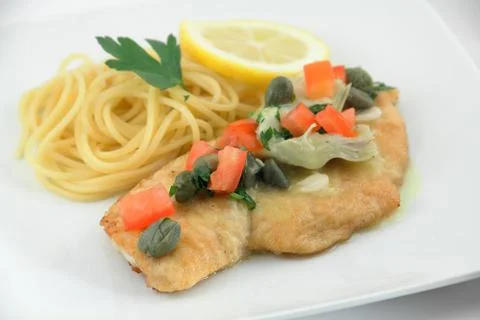 Chicken piccata Stock Photos