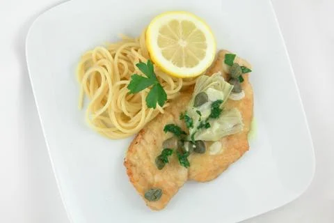 Chicken piccata Stock Photos