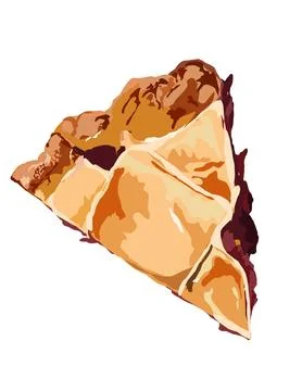 Chicken pie Stock Illustration