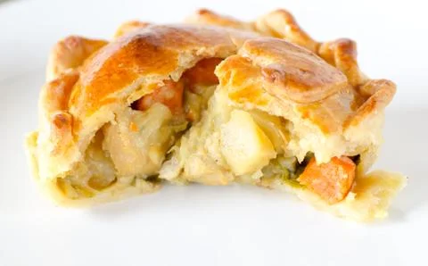 Chicken pie Stock Photos