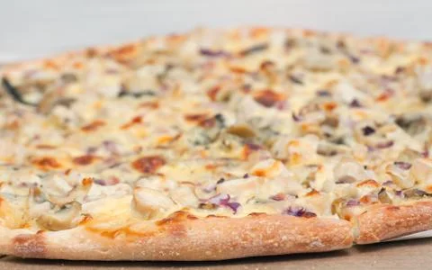 Chicken pizza Stock Photos