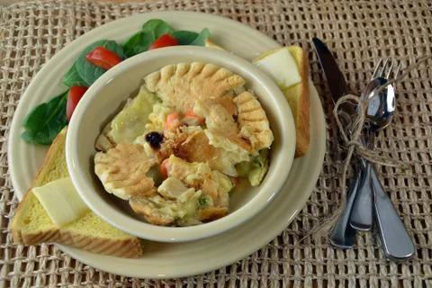Chicken Pot Pie Dinner 写真素材
