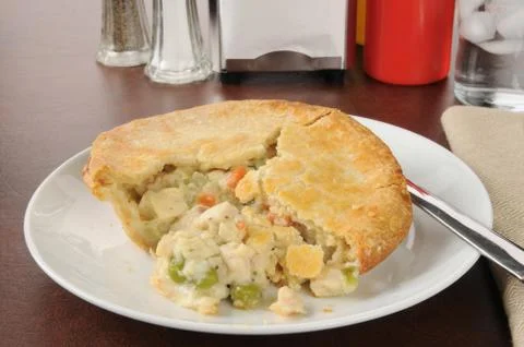 Chicken pot pie Stock Photos