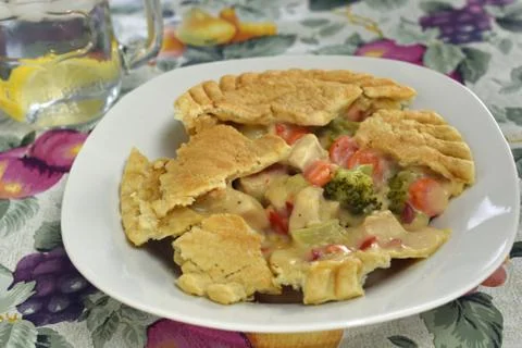 Chicken pot pie Stock Photos