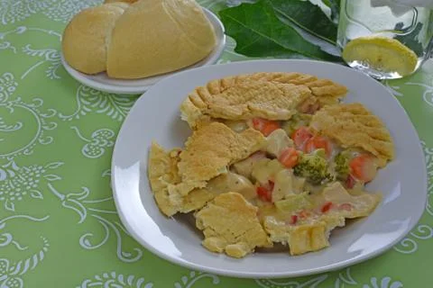 Chicken pot pie Stock Photos