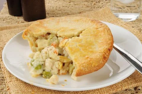 Chicken pot pie Stock Photos