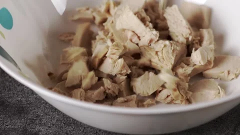 Chicken Prepared Specifically for Easy Meal Preparation and Cooking Options Stock Footage 303373852