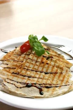 Chicken quesadilla Stock Photos