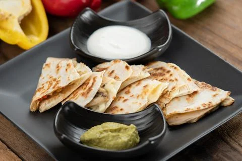 Chicken quesadilla Stock Photos