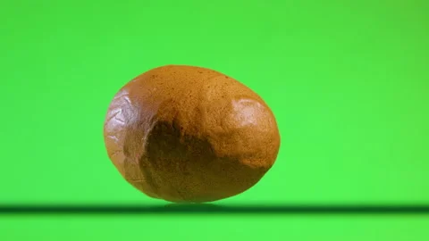 Chicken raw egg. Raw egg on chroma key background. Stock Footage 204170072