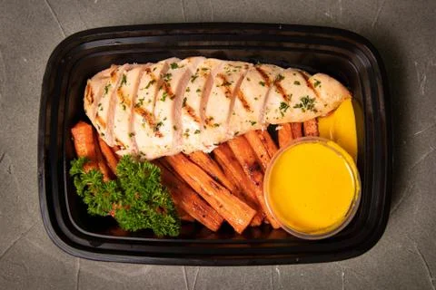 Chicken ready to go Stock Photos