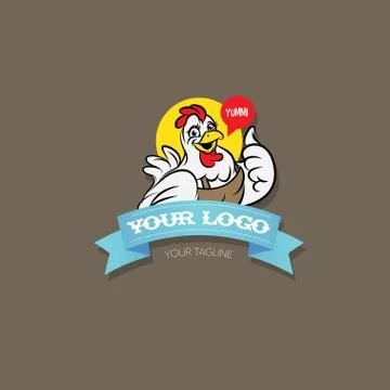 Chicken Restaurant vector logo. Stock Illustration